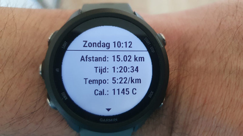 Garmin Forerunner 245 data
