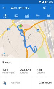 Runtastic app