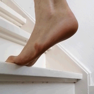 Shin Splints oefening voorvoetlift