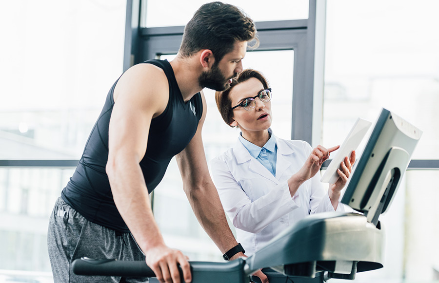 VO2 Max test in een Sport Medisch Adviescentrum