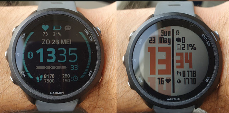 Garmin Forerunner 245 wijzeroplaten
