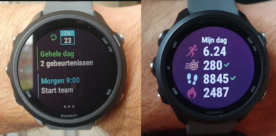 Garmin Forerunner 245 dagelijkse activiteiten
