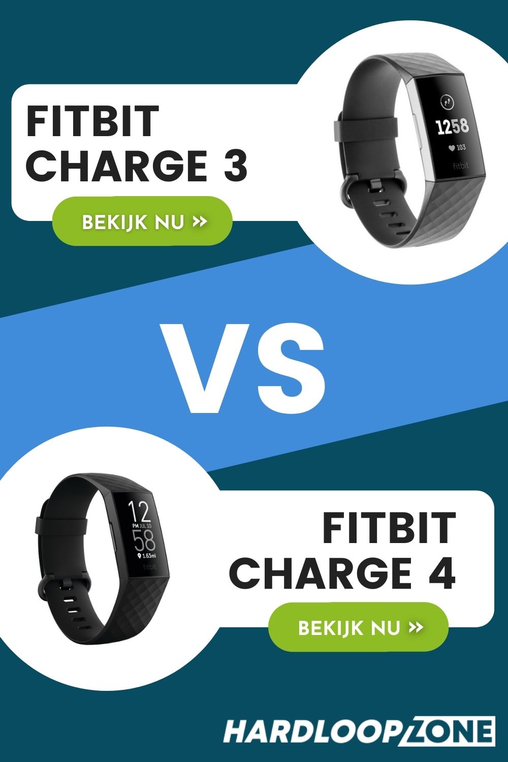 Fitbit Charge 3 versus Fitbit Charge 4 Activity Tracker Hardloopzone