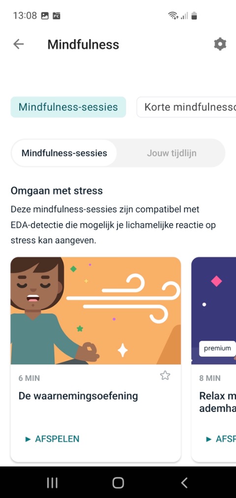 Fitbit Sense 2 app mindfulness