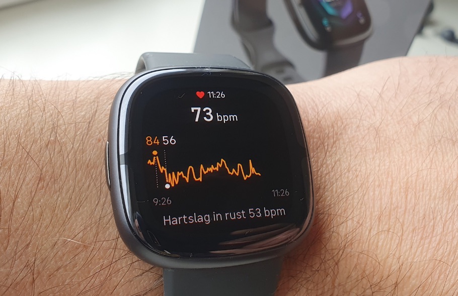 Fitbit Sense 2 hartslag