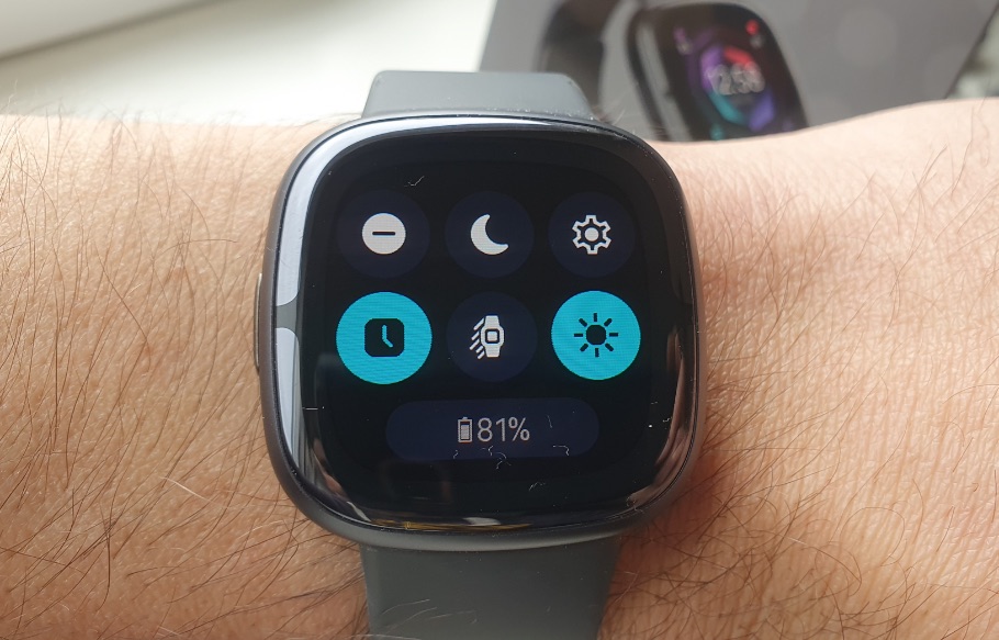 Fitbit Sense 2 quick menu