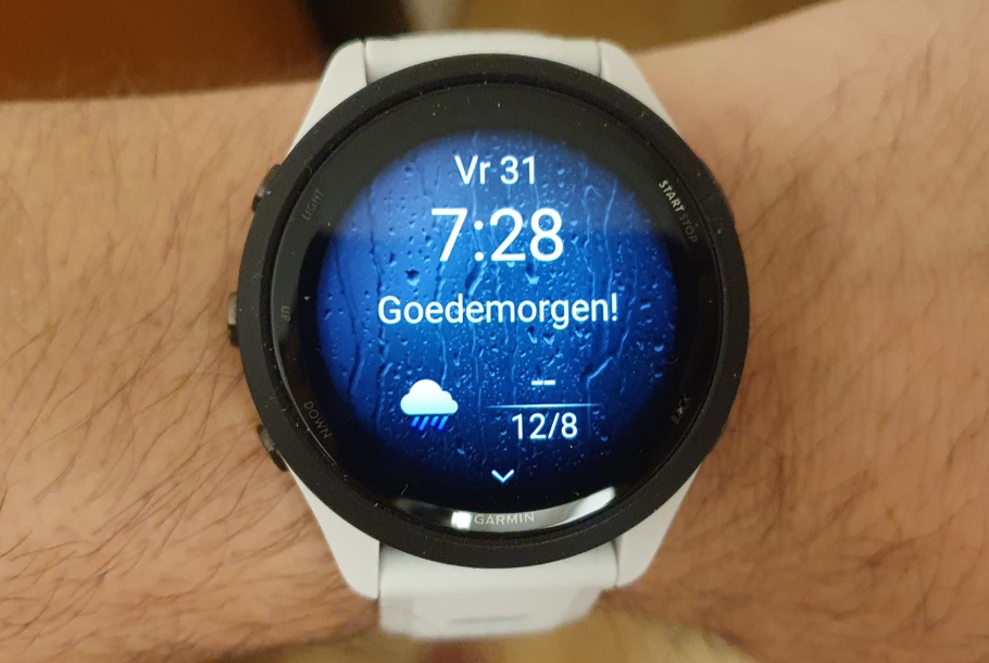 Forerunner 265 ochtendrapport