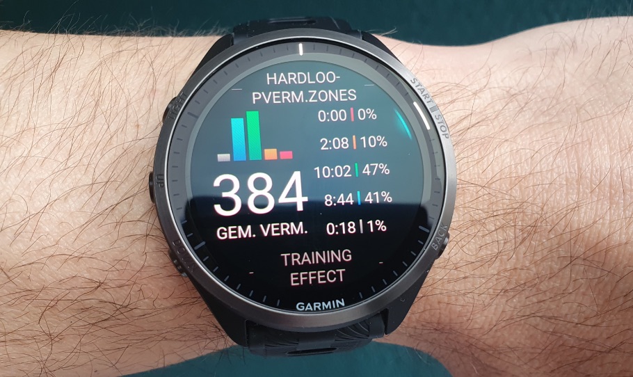 Garmin Forerunner 965 hardloopvermogen zones