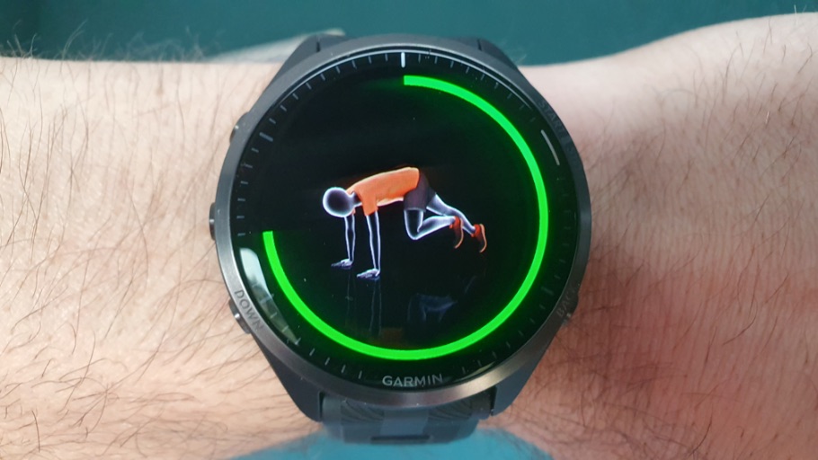 Garmin Forerunner 965 workoutanimatie