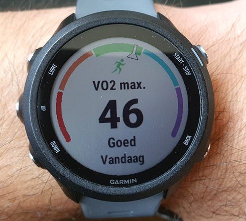 Garmin Forerunner 245 VO2max