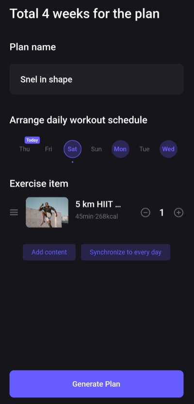 KingSmith WalkingPad R2 4 weken plan