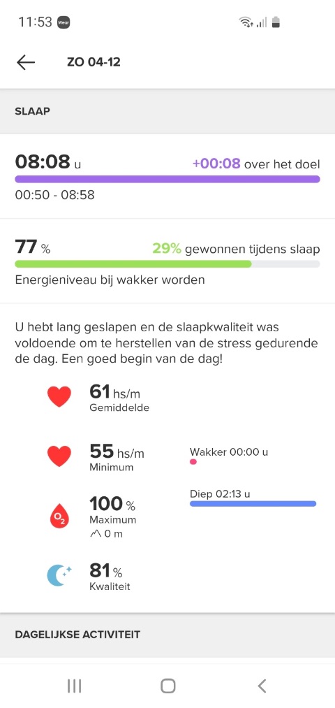 Suunto-app-slaap