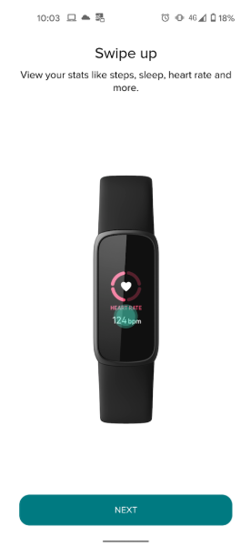Fitbit Luxe app instellingen